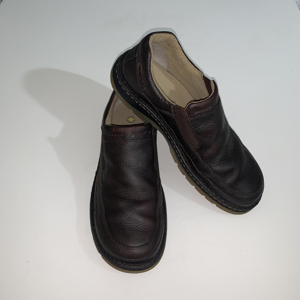 Dr. Martens Shoes Mens Size 14 Brown Leather Slip On Loafers Casual 11198